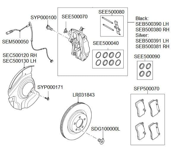 Aazon.co: INTEX FRONT BRAKE CALIPER ATTACHENT PAD CLIP FITTING KIT